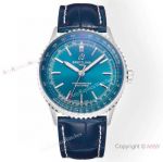 Swiss Grade A Copy Breitling Navitimer New 41mm Blue Alligator leather Watch